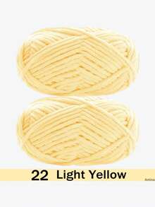 1/2包天鹅绒柔软纱线，50克/包，60米/包，手工DIY编织中等粗细纱线，冰棒色纱线，粗涤纶柔软编织纱线，适合DIY工艺品，适合编织围巾、帽子、鞋子、包包、靠垫、玩偶、毯子、拖鞋、手工钩编项目等等。 - 彩色 - 查看 68