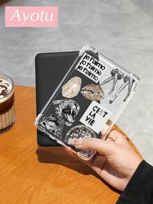 Ayotu 1 pièce Étui de protection avec imprimé léopard, boule disco et motif cerise, compatible avec Kindle/KOBO, compatible avec Kindle Paperwhite 12e génération (sortie 2024) / Kindle 11e génération (sortie 2024) / Kindle Colorsoft Signature Edition / Kobo Libra Colour, anti-chute, coque de protection transparente full-coverage, coque souple en silicone - Multicolore - Voir 6