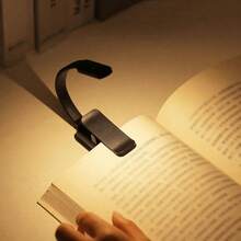 1pc Bedside Reading Light, Eye-Caring Adjustable Clip-On Reading Lamp, 3 Color Temperatures, Lightweight & Portable, Perfect Gift For Book Lovers, Mini Clip-On Reading Light (Battery Powered, Batteries Not Included), Book Light, Reading Lamp, Reading, Interesting Gift, Gift For Book Lovers, Book Accessories, Bedroom Light - Reading Lamp - View 2