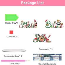 Fairyland JinWenn Decor For Home Diamonds Art Kit Decorations, 3 Pack Christmas Diamonds Painting Kit For Adult Tabletop Gift DIY 5D Diamonds Dots, Special Crystal Diamond Snowman Farmhouse 2.8X6 In ﻿ - DP02412 - 查看 7