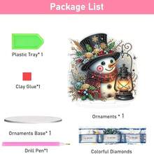 Fairyland JinWenn Decor For Home Diamonds Art Kit Decorations, Christmas Snowman Diamonds Painting Kit For Adult Tabletop Gift DIY 5D Diamonds Dots Christmas Special Crystal Diamond 7.8x7.8 Inch - DP02468 - 查看 6