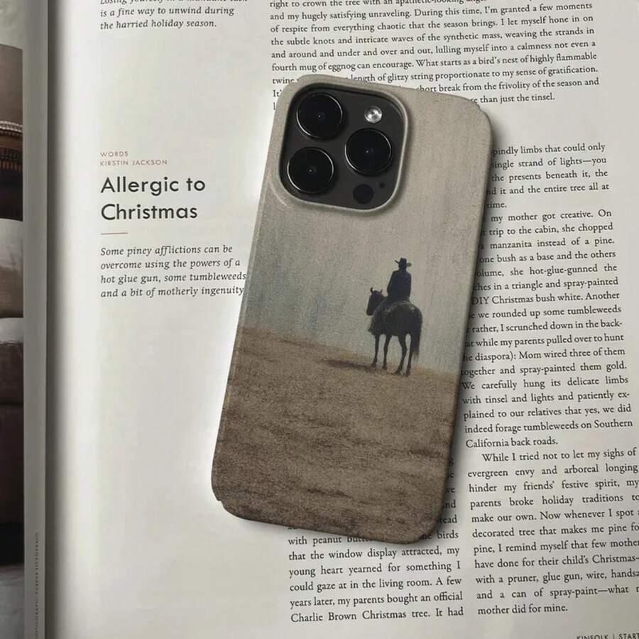 Literary & Retro Western Cowboy On Horseback Pattern Artistic Phone Case For 17 16 15 14 11 12 13 Pro Max Plus Back Cover.Holiday Phone Accessories.Hot-Selling Phone Cases. Phone Accsesories. 17 Pro Case. 17 Case. Accsesories.'s Best-Selling Phone Cases. Limited-Time Discount. Novelty Cases. Basic Phone Cases. - 1 - 查看 1