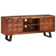 vidaXL Medienlagerung Schränke & Regale mit Tür Braun 112 x 30 x 48 cm - Braun - Übersicht 3