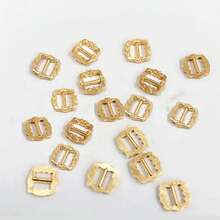 100Pcs Mini Doll Metal Buttons 6mm Tri-Glide Belt Buckle For DIY Doll Bags Shoes Clothes Handmade Clothing Sewing Accessories