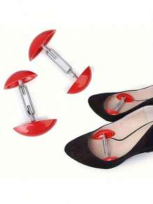 2/4pcs Adjustable Shoe Stretchers, High Heel Shoe Shapers, Easy To Use, Made Of Durable Plastic, Designed For Widening And Shaping Women's High Heels, Loafers And Dress Shoes. These Mini Shoe Stretchers Help Maintain Shoe Shape By Expanding The Toe Box Area, Useful For Closet Organization And Shoe Care, Shoe Accessories Suitable For Narrow/Wide Feet Shoe Inserts.