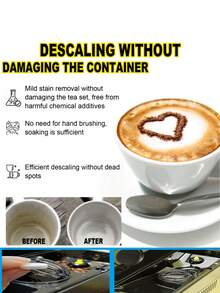 Coffee Stain Cleaning Effervescent Tablets, Cleaning Tea Cups, Coffee Cups, Dishware, Removing Coffee Stains And Residue - Multicolor - View 6