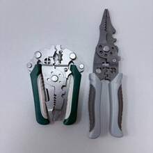 1pc Stainless Steel Multi-Function Wire Stripper, Electrical Peeling Pliers, Dedicated Wire Puller, Winding Cutter, Crimping Tool - Multicolor - View 6