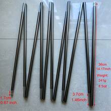 1pc 8.5mm Aluminum Alloy Tent Poles Replacement 360cm 370cm Camping Tent Rod Tent Support Poles Camping
