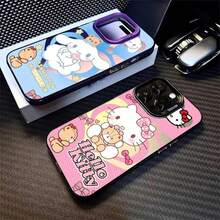 SANRIO Funda para teléfono 14 15 16 Plus 11 12 13 Pro Max 17 16e, cubierta suave de dibujos animados Hello Kitty Cinnamoroll - Mix03 - Ver 3