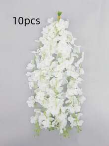 5/10pcs Artificial Wisteria Flowers, 3.75ft Artificial Flower Rope, Fake Hanging Flowers, Silk Wisteria Flower Garlands, Wedding Party Home Decoration, Green Wall Ceiling Flower Decoration, Perfect Wedding Hanging Decoration, Suitable For Parties, Birthdays, And Families - Multicolor - View 8