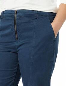 Goodthreads Pantalón Chino elástico con Detalle utilitario Pantalones para Mujer - Azul Marino - Ver 1