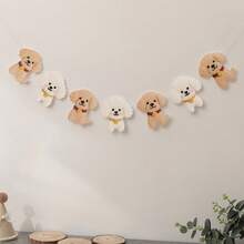 Cờ kéo hình chó cưng, phụ kiện trang trí tiệc sinh nhật, thích hợp cho các giống chó Pomeranian, Corgi, Beagle, Poodle, Golden Retriever, Labrador, Bulldog. - Nhiều màu - Xem 7