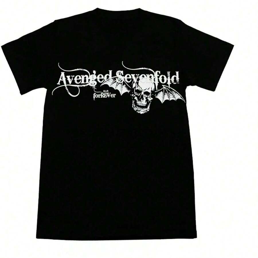 A7X Tee Band Graphic Cotton T-Shirt - Black - View 1