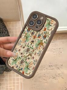 Elegante fondo de pantalla con escena de caza floral. Esta elegante funda es compatible con los modelos  16, 15, 14 Pro Max, 13, 12, 11, XR y XS Plus. Fabricada en silicona TPU, ofrece protección contra golpes y caídas, además de una sensación superior. Es un regalo ideal para familiares, amigos y seres queridos, y una opción perfecta para Navidad.fundas para  13,funda  13,funda  16,fundas ,funda  15,funda para ,fundas para  16,fundas  11,fundas  15,funda  17,protector para ,funda  14,fundas  12,fundas  14,funda  17 pro max,fundas  13,fundas>,funda navideña,fundas navideñas ,navidad,Elementos de la mariposa - Marrón - Ver 6