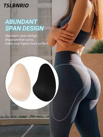 2 st/set helkropps-rumpskydd för att förbättra din figur och midja-höft-förhållande. Skum-rumpskydden kan formas fritt för att lyfta rumpans kurva. Andningsbara och bekväma, perfekta för cosplay, outfitmatchning, Halloween, jul och andra tillfällen.