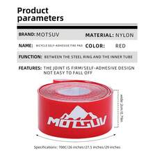 2pcs Mountain Bike Tire Puncture Proof Pad, Nylon Anti-Explosion Tire Liner, Rim Tape Bicycle Tire Rim Strip, Cycling Accessories