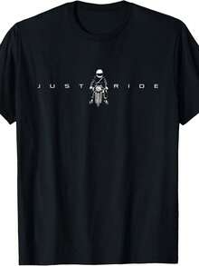 Motorcycle Clothing - Biker T-Shirt - Black - View 6
