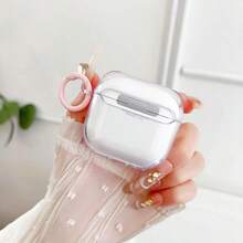 YQQ Cute  4 Clear Case Girly 3D Bow Design Soft TPU Protective Shockproof Kawaii Apple IPod 4th Generation Cover With Cleaner Kit And Keychain Girls Women2179 - BowPink - 查看 5