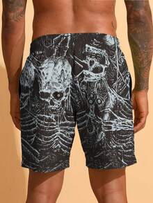 Vacation Swimming Men's Summer Casual Daily Vacation Beach Shorts With Drawstring, Single-Layer Unlined Quick Drying Hawaii - Multicolor - View 4