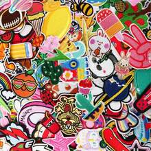 60pcs Random Cartoon Pattern Cloth Patches, Cute Cartoon Style Iron-On/Sew-On Appliques Suitable For Clothes, Bags, Shoes, Hats, Etc.