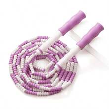 Segmented Jump Rope,Classic Beaded Jump Ropes Soft Beaded Skipping Rope For Children And Students - Random Pink, Purple, and Blue - View 8