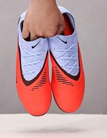 Nike 男士 PHANTOM 6 Pro AG-PRO 短钉足球鞋 - 藍色/紅色 - 查看 8