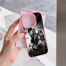 Una funda de teléfono con diseño de firma de cantante de hip-hop compatible con los modelos  17, 16E, 16, 15, 14, 13, 12, 11 Mini, Pro, Max, Air, X, XR, XSMAX, 8 y 7 Plus, con un diseño de superficie mate y a prueba de golpes. - Colores mixtos - Ver 7