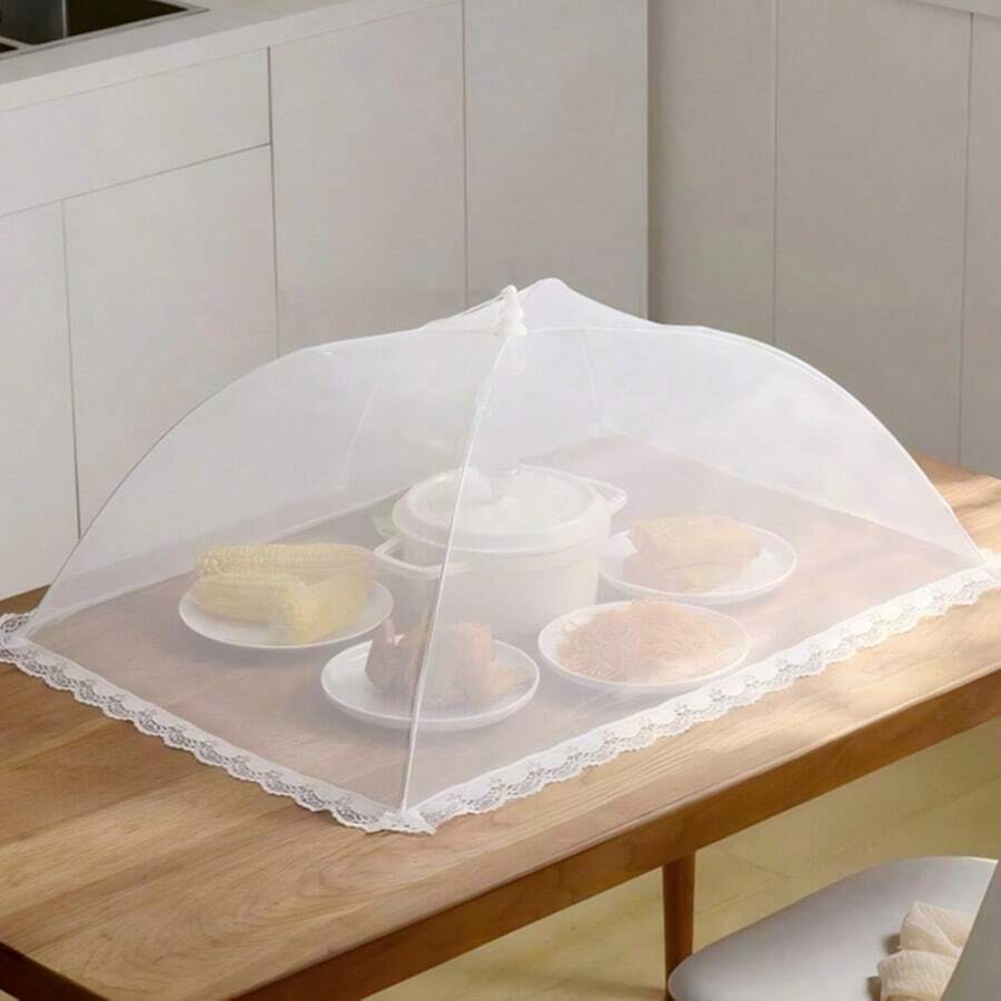 Cubierta plegable para alimentos, malla transpirable para insectos, protector de alimentos a prueba de polvo y mosquitos, adecuado para mesa de comedor del hogar, cocina, picnic, camping, exhibición de alimentos en restaurante