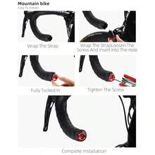 WEST BIKING 自行车膨胀塞，铝合金材质，轻巧易安装，适用于直径 22-24mm 的山地车/公路车车把止动器 - 多色 - 查看 10