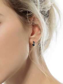 A Pair Of Stylish And Elegant Earrings Made Of Stainless Steel, Suitable For Women To Wear On Daily Occasions, Festivals And Parties. - Ring - View 3