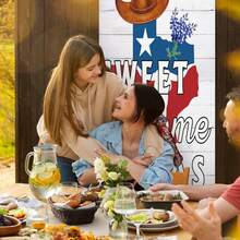 Sweet Home Texas Door Cover Banner Decoration Backdrop Porch Sign For Holiday Party Indoor Outdoor Decor One Size,OneSize,SweetHomeTexas - SweetHomeTexas - View 7