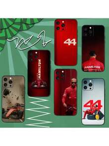 44 L-Lewis H-Hamilton-S Phone Case Covercompatible With   16e,16,15,14,13,12,11,Pro,X,XS,Max,XR,Plus,Mini Soft Black Cover, Cover Compatible With  17 Pro Max Case,  17 Pro Case,  17 Case,  16 Pro Max Case - Z1 - 查看 3