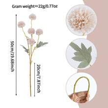 1PC/2PCS/The Daily Fresh Pink Small Ball Chrysanthemum Is Arranged In Clusters. The Flower Shape Is Light And Delicate, Making It Suitable For Desktop, Desk, Home Corner Decoration And Display - 5 Small Chrysanthemums - View 14