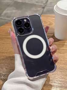 透明 MagSafe 保护壳，兼容 17 Pro Max/17 Pro/17/17 Air/16 Pro Max/16/16 Pro/16 Plus/16 E/15 Pro Max/15/15 Pro/15 Plus/14/14 Pro/14 Pro Max/14 Plus/13 Pro Max/13 Pro/13/12/12 Pro/12 Pro Max/11/11 Pro/11 Pro Max/Xs/Xr/X/Xs Max/7 Plus/8 Plus/7g/8g/SE2/SE3/12 Mini/13 Mini - 苹果爱好者的完美礼物 - 無色 - 查看 3