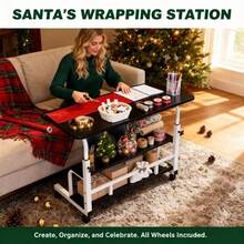 Modern Luxury Wrought Iron And Wood Side Table With Black And White Tabletop - A Space-Saving Sofa/Bedside Coffee Table With Storage Shelves, White Metal Frame, Compact And Portable Design, Easy To Assemble, Suitable For Small Spaces, Living Rooms, And Bedrooms - Minimalist Decorative Furniture, Durable And Easy To Move Design, Suitable For Living Room Console Tables, Home Furnishings, Gold Side Table. - 白色新款式 - 查看 7