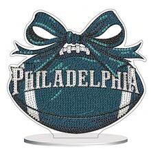 Fairyland JinWenn Decor For Home Diamonds Art Kit Decorations, Football Diamonds Painting Kit For Adult Tabletop Gift DIY 5D Diamonds Dots Philadelphia Home Special Crystal Diamond 7.9x7.3 Inch - DP02552 - 查看 1