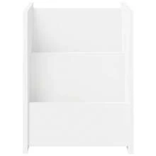 vidaXL Zeitschriftenständer Weiß 35 x 35 x 45 cm Holzwerkstoff - Weiss - Übersicht 4
