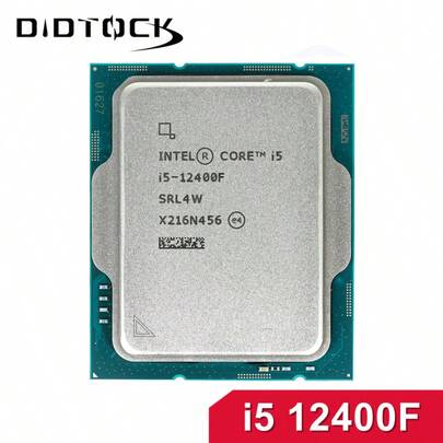 intel 英特尔酷睿 i5 12400F 2.5GHz 六核十二线程处理器，10nm 工艺，L3 缓存 18MB，65W，LGA 1700 接口，不含散热器