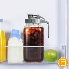 Tendencia64oz Mason Jarra De Vidrio Para Agua O Coffee TransparenteCalidad premium - Gris - Ver 7