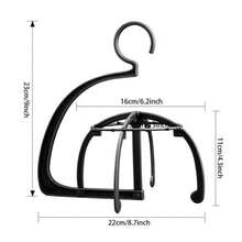 假发架，塑料假发展示架，适用于接发，黑色和紫色假发支架 - 彩色 - 查看 3