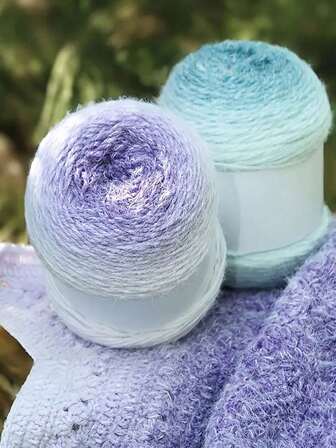 200g Gradient Rainbow Chunky Yarn, Long Segment Dyed Crochet Knitting Yarn, DIY Handmade Sweater, Shawl, Jacket, Hat, Headband, Bag And Fashion Accessories, Romantic Valentine's Day Gift