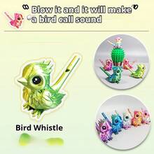 1pc 3D Printed Bird Whistle - 3D Printed Figurine - Stitch Toys - Travel Toys - Classroom Fidget Toys - Mini Bath Toys - Birthday Gift - Holiday Gift - Perfect Gift - Presents - Toys - Games - Multicolor - View 8