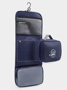 Geantă de machiaj unisex, geantă de călătorie pliabilă cu cârlig, geantă portabilă de mare capacitate, geantă de separare umedă uscată, geantă de depozitare multifuncțională - Multicolor - Vizualizare 9