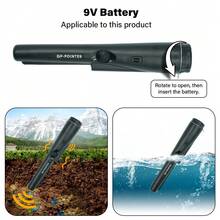 Handhållen metalldetektor, bärbar skattjägare, utomhusverktyg för att upptäcka stränder, utomhusäventyr och skattjakter efter mynt, guld, silver, smycken