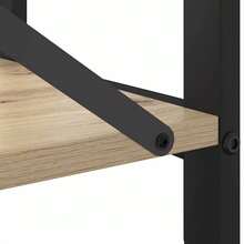 Larryhot Libreria Rovere Sonoma 80 x 30 x 85 cm Legno multistrato, Facile da assemblare, dall'estetica elegante e raffinata, pratica per riporre gli oggetti, la scelta ideale per l'organizzazione e la decorazione domestica - Castano - Visualizzare 9