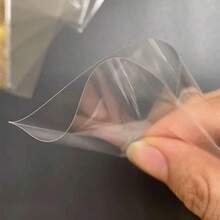 50张韩国产透明无酸CPP卡套，3英寸全息保护膜，适用于相册活页装订 - 紫色 - 查看 4