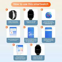 Jam Tangan Pintar Anak-Anak Terbaru 2025 dengan Baterai 220mAh, Cocok untuk Anak-anak dan Remaja, Layar Sentuh Penuh HD 1,83 inci, Panggilan/Jawab Telepon, Pedometer, Penghitung Kalori, Berbagai Mode Olahraga, Pengingat Pesan & Panggilan, Jam Tangan Pintar Multifungsi, Pelacak Kebugaran, Kompatibel dengan Android/IOS, Hadiah Liburan & Ulang Tahun - MultiWarna - View 7