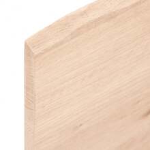 Larryhot Ripiano a Parete 40x30x2 cm Legno Massello Rovere Non Trattato, Facile da assemblare, dall'estetica elegante e raffinata, pratica per riporre gli oggetti, la scelta ideale per l'organizzazione e la decorazione domestica - Castano - Visualizzare 5