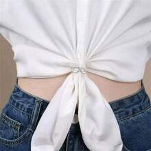 Minimalist Fashion Interlocking Ring Scarf Clip, Versatile Scarf Clip & Brooch, Unique Design For Women