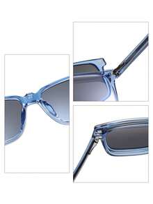 三合一磁吸眼镜套装，方形大框，适合商务、办公、阅读、旅行 - A - 查看 6